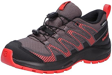 Salomon XA Pro V8 Climasalomon Waterproof Unisex Kids Hiking and Running Shoes, Precise fit, All-terrain grip, and Sporty look, Schwarz, 31 EU im Sale